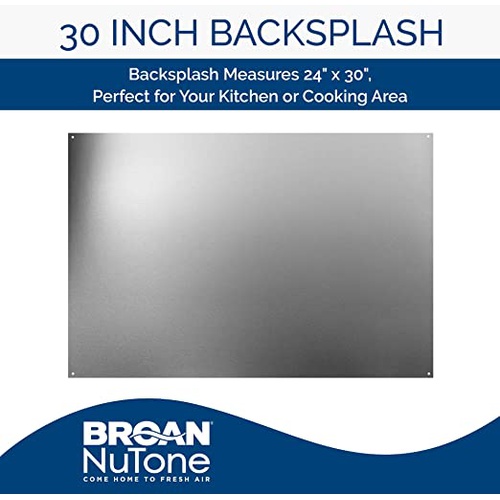 Broan NuTone 30Inch Backsplash Stainless Steel Splash Plate for Range