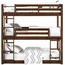 Sierra Triple Wooden Bunk Bed by Dorel Living (B075QP7K8R), Amazon Price Drop Alert, Amazon Price History Tracker