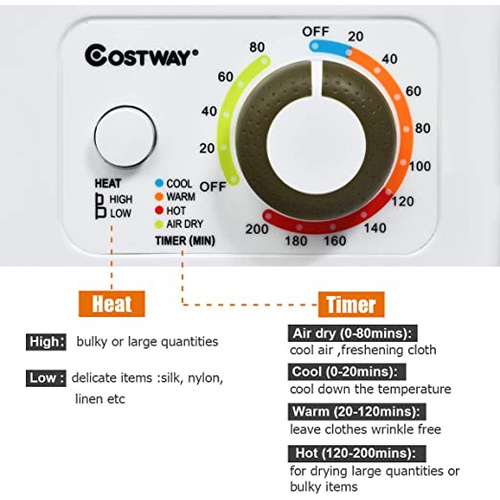 Portable Electric Clothes Dryer 110v