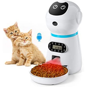 Automatic Cat Food Dispenser Timer Cute Cat Feeder Station by isYoung (B086BGZMB1), Amazon Price Tracker, Amazon Price History