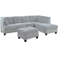 Modern Sofa L-Shaped Sectional Microsuede Couch with Chaise & Ottoman (B08N2N12NP), Amazon Price Tracker, Amazon Price History