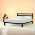 Zinus Arnav Modern Studio 36&#34; Black Metal Platform Bed with Headboard, King (53838177), Walmart Price Tracker, Walmart Price History