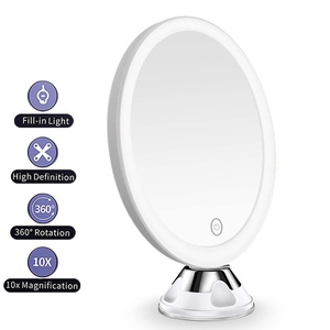 Meidong 10x Magnifying Lighted Makeup Mirror with 360° Rotation, Touch Sensor Control, Natural Daylight LED Light, Powerful Locking Suction Cup, Cosmetic Mirror for Home, Bathroom, Vanity and Travel (544546860), Walmart Price Drop Alert, Walmart Price History Tracker